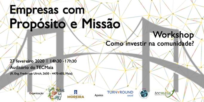 Workshop - Empresas com propósito e missão: como investir na comunidade?